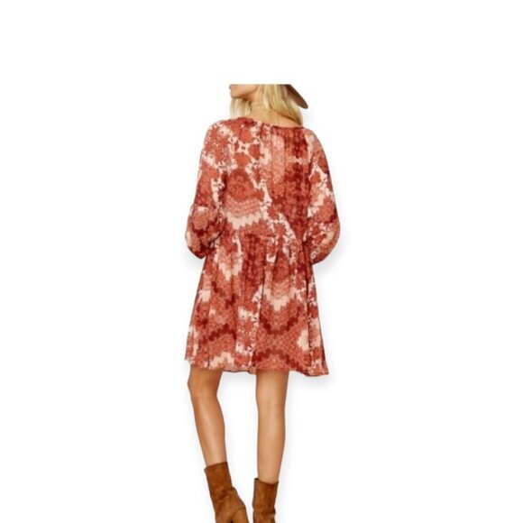 Show Me Your MuMu Sienna Swing Dress M Bohemian Beach - Picture 5 of 14